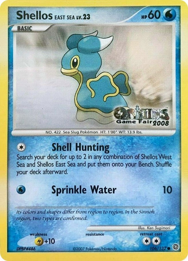 Image for Shellos East Sea - 106/132 (Origins Game Fair 2008) (106/132) (Nintendo Promos) - Pokemon
