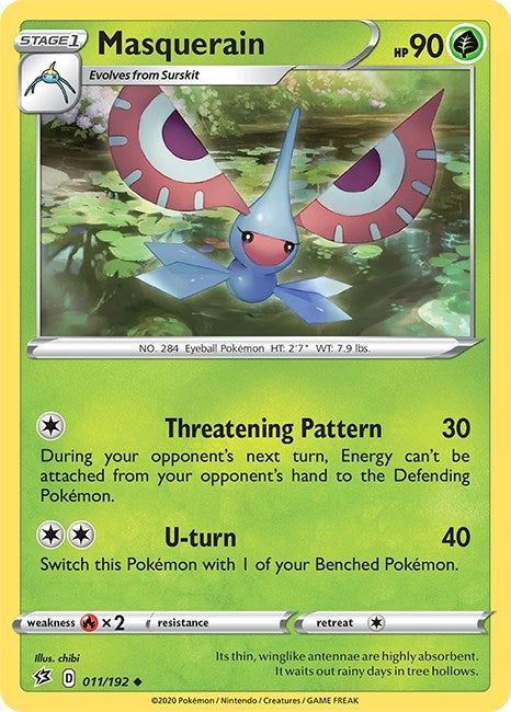 Image for Masquerain (011/192) (SWSH02: Rebel Clash) - Pokemon