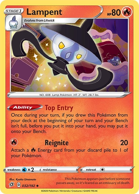 Image for Lampent (032/192) (SWSH02: Rebel Clash) - Pokemon