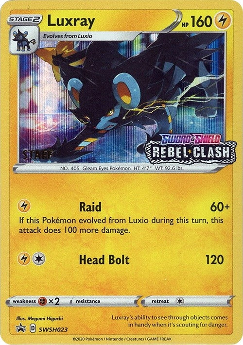 Image for Luxray - SWSH023 (Prerelease) [Staff] (SWSH023) (SWSH: Sword & Shield Promo Cards) - Pokemon
