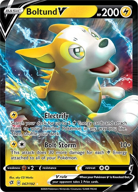 Image for Boltund V (067/192) (SWSH02: Rebel Clash) - Pokemon