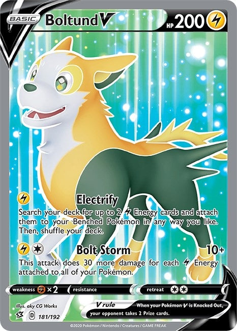 Image for Boltund V (Full Art) (181/192) (SWSH02: Rebel Clash) - Pokemon
