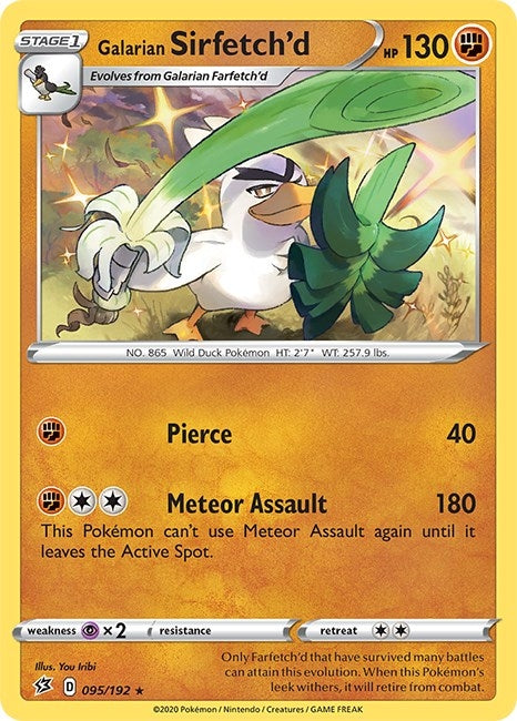 Image for Galarian Sirfetch'd (095/192) (SWSH02: Rebel Clash) - Pokemon