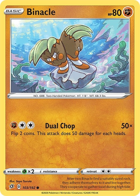Image for Binacle (103/192) (SWSH02: Rebel Clash) - Pokemon