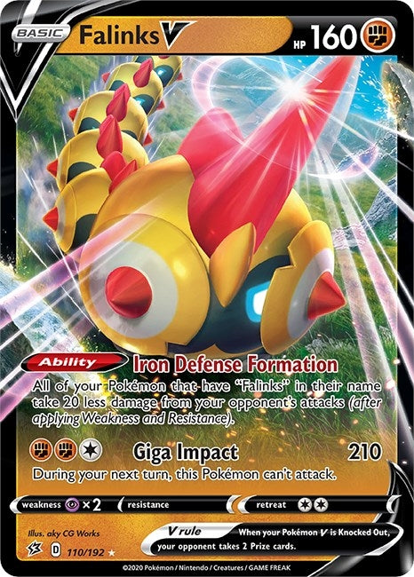 Image for Falinks V (110/192) (SWSH02: Rebel Clash) - Pokemon