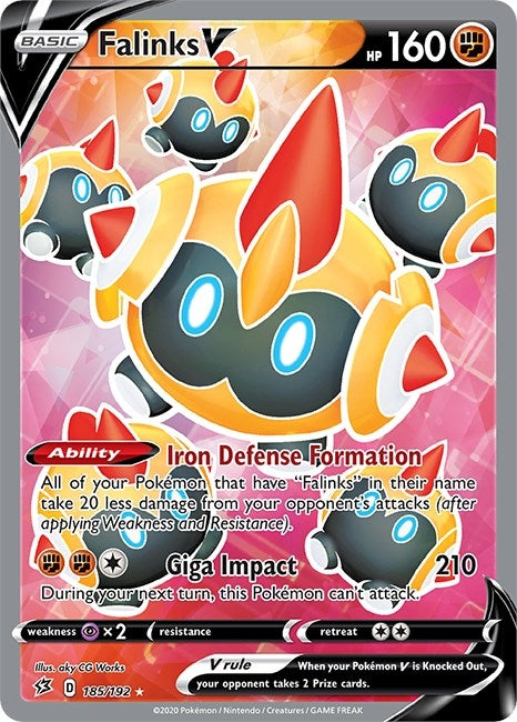 Image for Falinks V (Full Art) (185/192) (SWSH02: Rebel Clash) - Pokemon