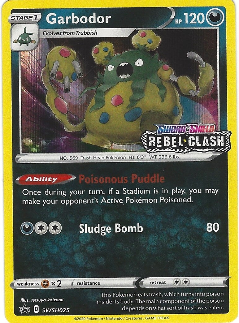 Image for Garbodor - SWSH025 (Prerelease) (SWSH025) (SWSH: Sword & Shield Promo Cards) - Pokemon