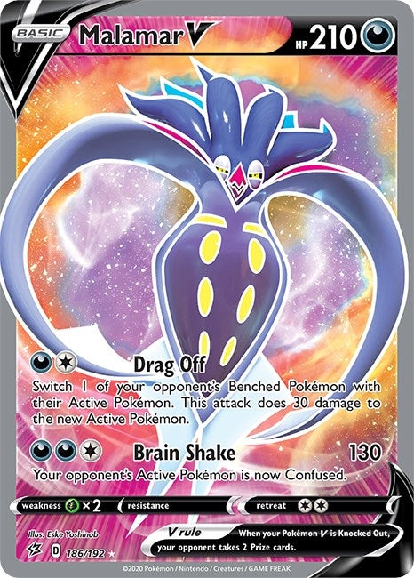 Image for Malamar V (Full Art) (186/192) (SWSH02: Rebel Clash) - Pokemon