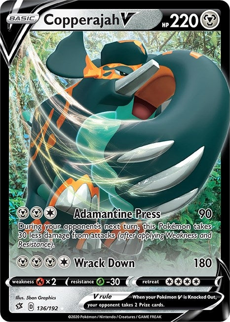 Image for Copperajah V (136/192) (SWSH02: Rebel Clash) - Pokemon