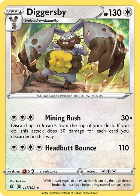 Image for Diggersby (147/192) (SWSH02: Rebel Clash) - Pokemon