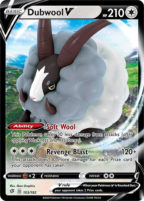 Image for Dubwool V (153/192) (SWSH02: Rebel Clash) - Pokemon