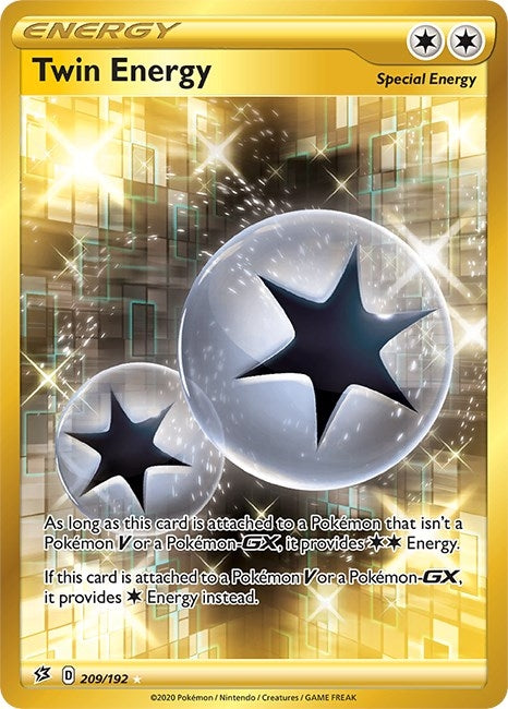 Image for Twin Energy (Secret) (209/192) (SWSH02: Rebel Clash) - Pokemon
