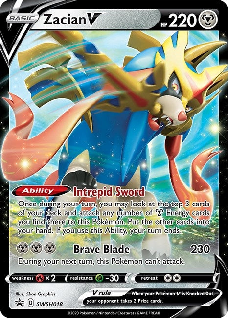 Image for Zacian V - SWSH018 (SWSH018) (SWSH: Sword & Shield Promo Cards) - Pokemon