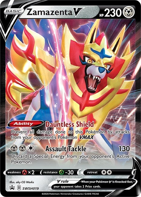 Image for Zamazenta V - SWSH019 (SWSH019) (SWSH: Sword & Shield Promo Cards) - Pokemon