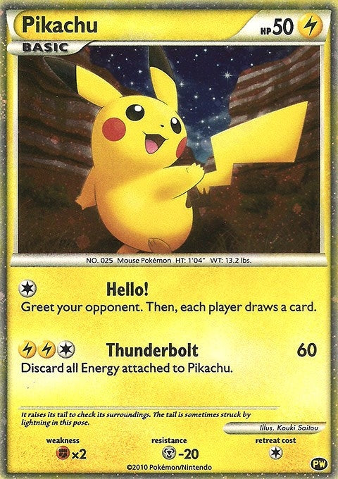 Image for Pikachu (English) (PW 1) (Pikachu World Collection Promos) - Pokemon