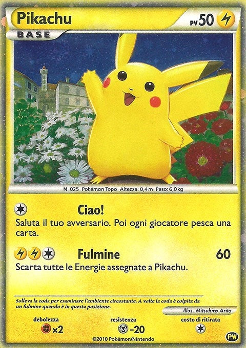 Image for Pikachu (Italian) (PW 2) (Pikachu World Collection Promos) - Pokemon