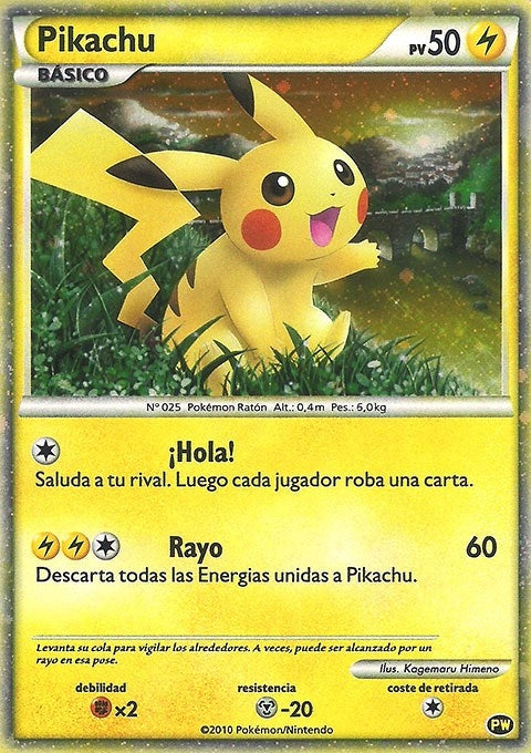 Image for Pikachu (Spanish) (PW 4) (Pikachu World Collection Promos) - Pokemon
