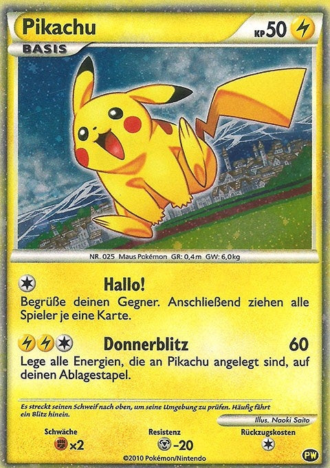 Image for Pikachu (German) (PW 6) (Pikachu World Collection Promos) - Pokemon