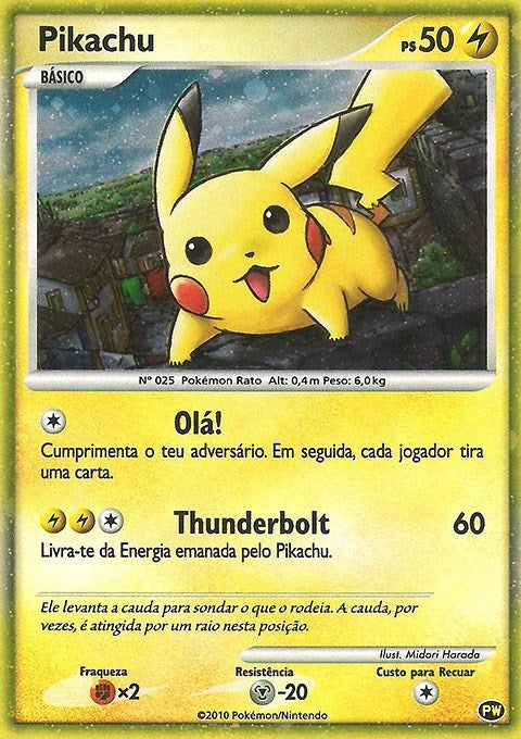 Image for Pikachu (Portuguese) (PW 9) (Pikachu World Collection Promos) - Pokemon