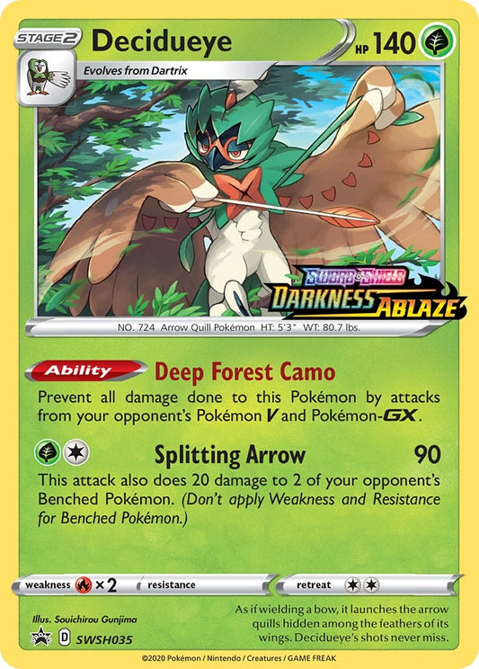 Image for Decidueye - SWSH035 (Prerelease) (SWSH035) (SWSH: Sword & Shield Promo Cards) - Pokemon