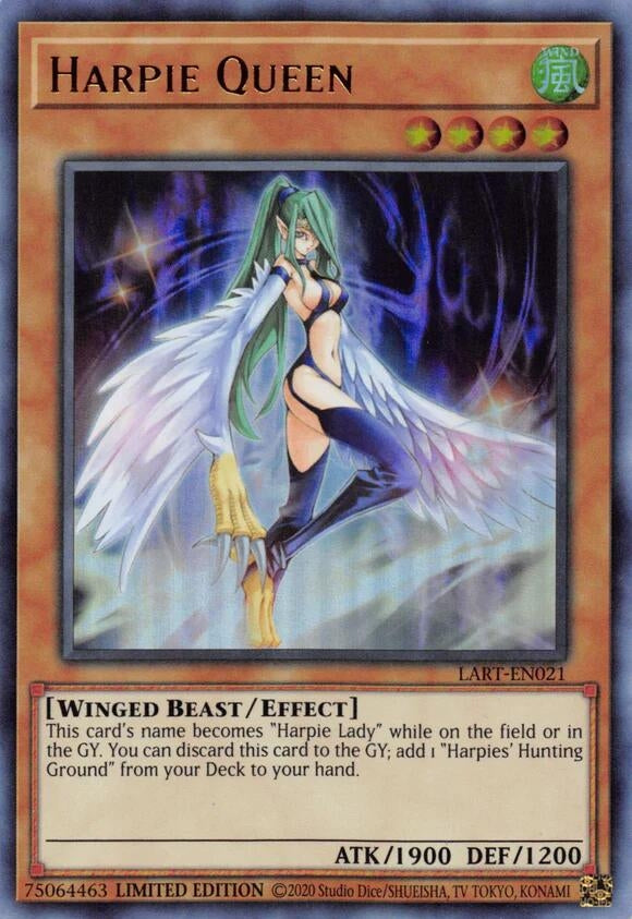 Image for Harpie Queen (LART-EN021) (The Lost Art Promotion) (LART) - YuGiOh