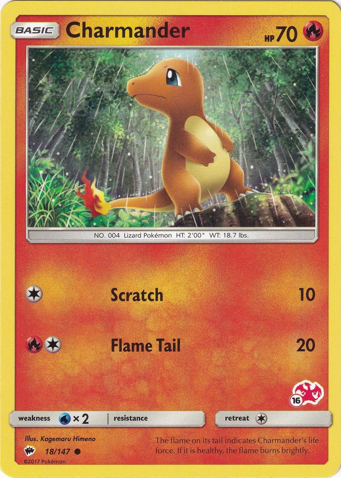 Image for Charmander - 18/147 (#16 Charizard Stamped) (018/147) (Battle Academy) - Pokemon