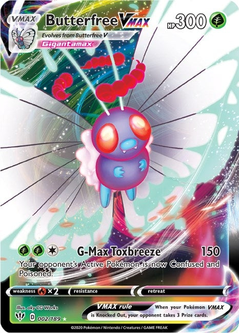 Image for Butterfree VMAX (002/189) (SWSH03: Darkness Ablaze) - Pokemon