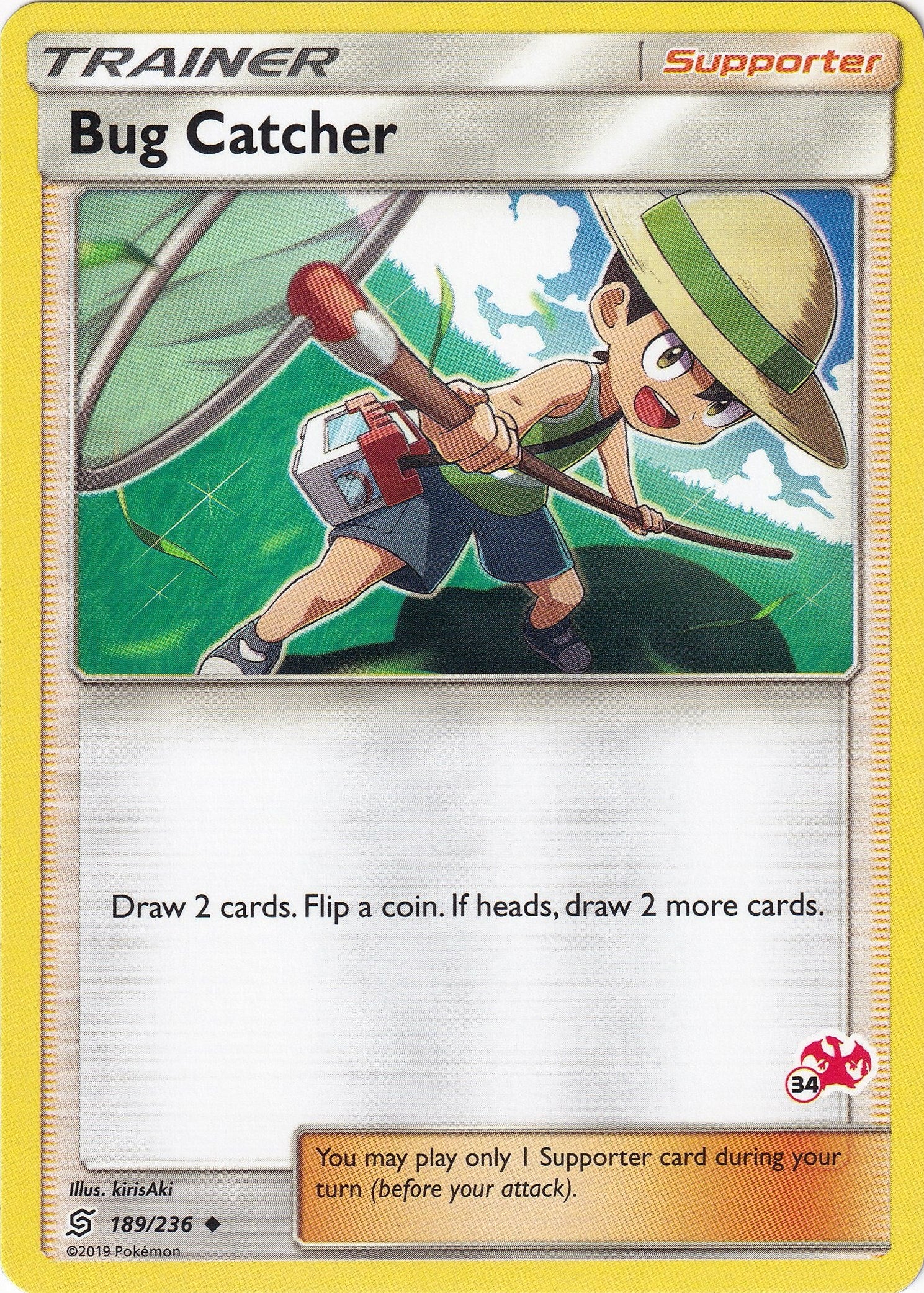 Image for Bug Catcher - 189/236 (#34 Charizard Stamped) (189/236) (Battle Academy) - Pokemon