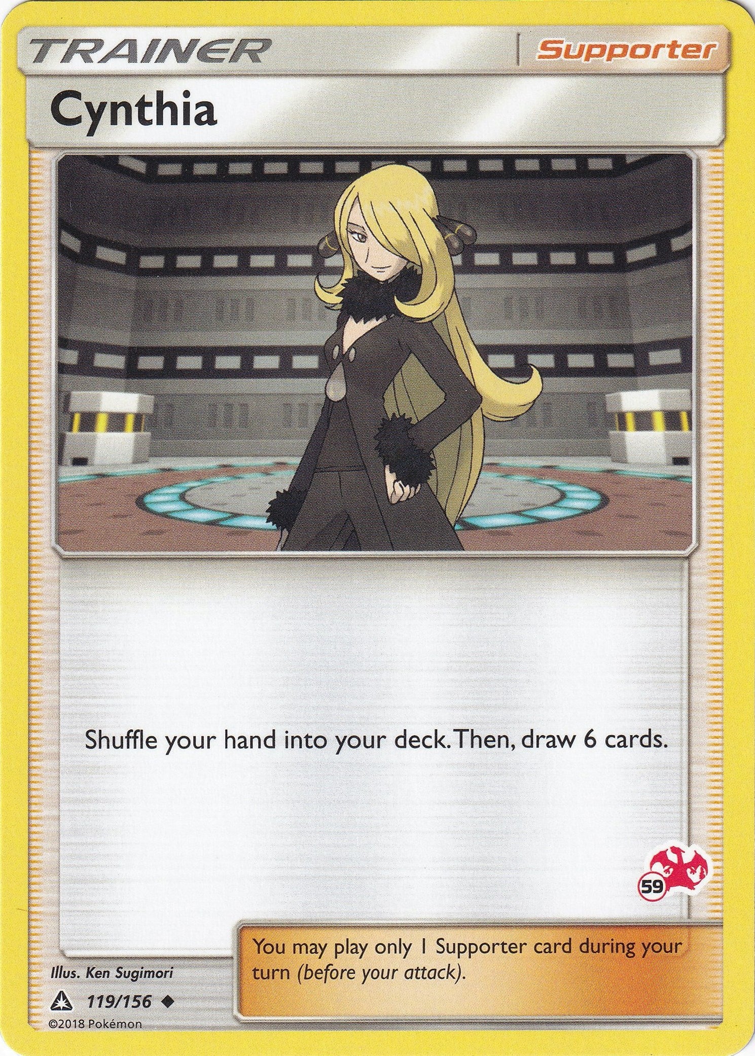 Image for Cynthia - 119/156 (#59 Charizard Stamped) (119/156) (Battle Academy) - Pokemon