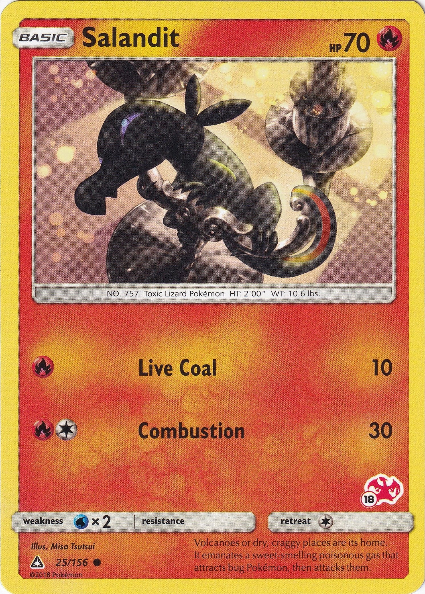 Image for Salandit - 25/156 (#18 Charizard Stamped) (025/156) (Battle Academy) - Pokemon