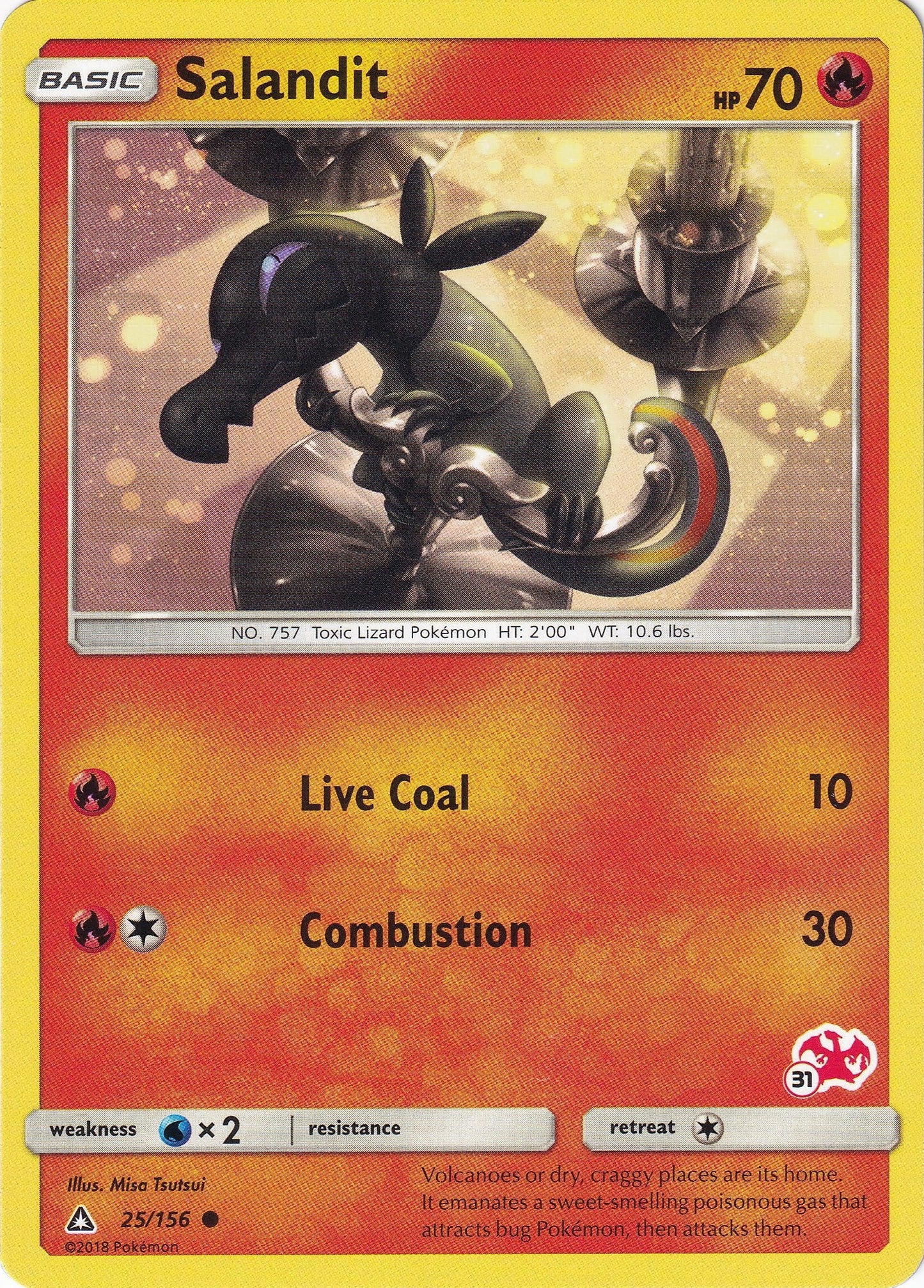 Image for Salandit - 25/156 (#31 Charizard Stamped) (025/156) (Battle Academy) - Pokemon