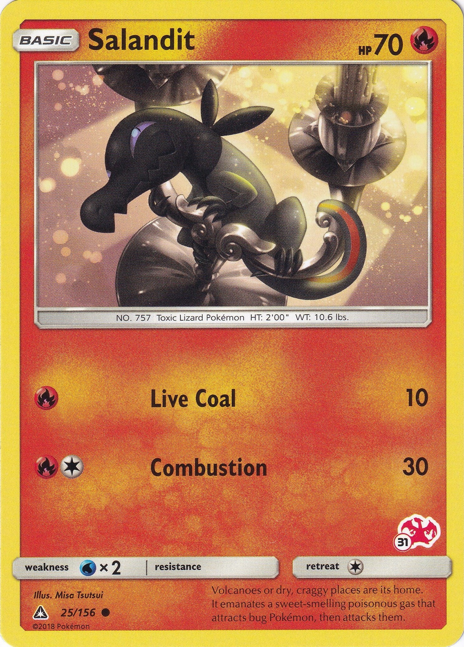 Image for Salandit - 25/156 (#31 Charizard Stamped) (025/156) (Battle Academy) - Pokemon