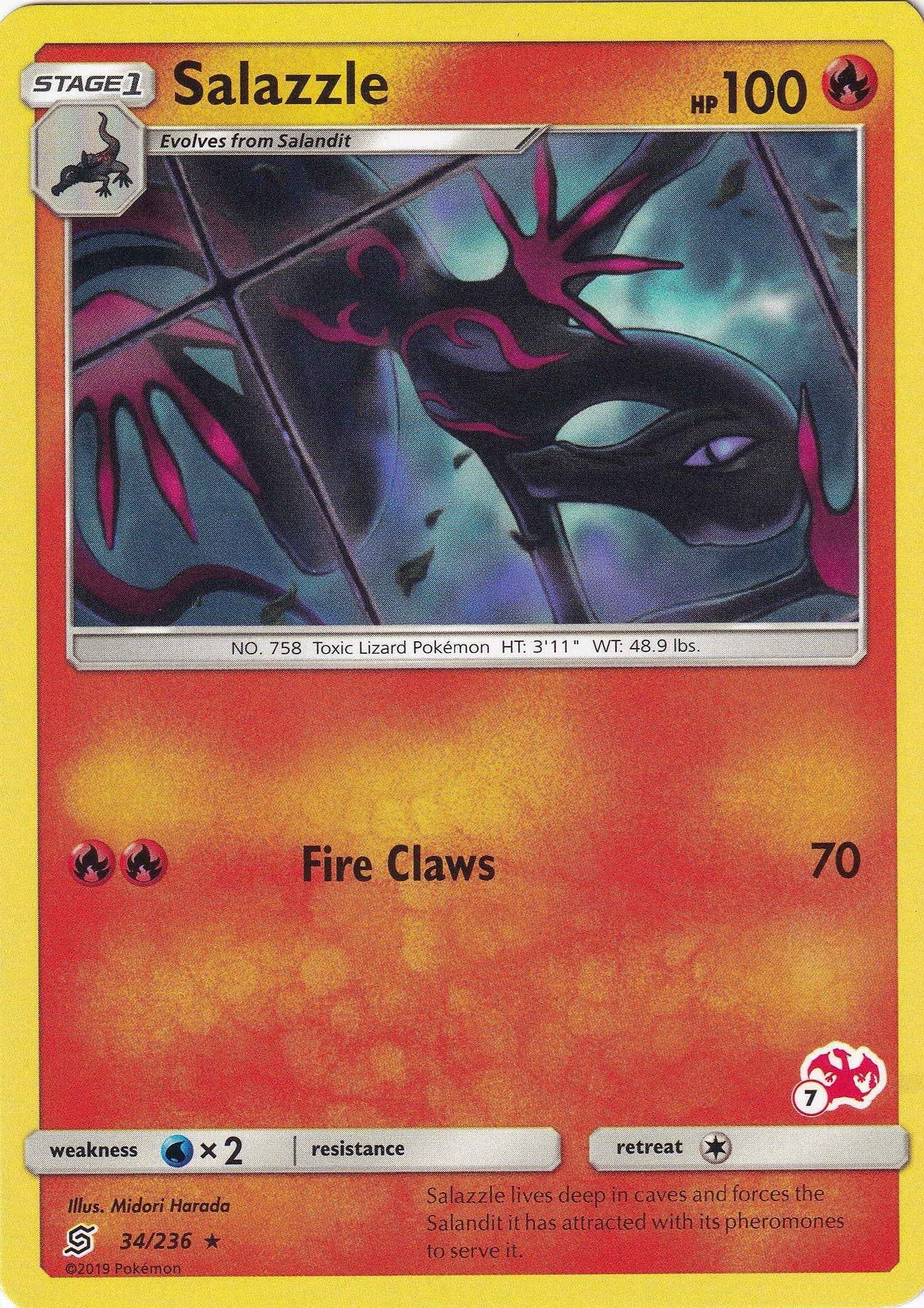 Image for Salazzle - 34/236 (#7 Charizard Stamped) (034/236) (Battle Academy) - Pokemon