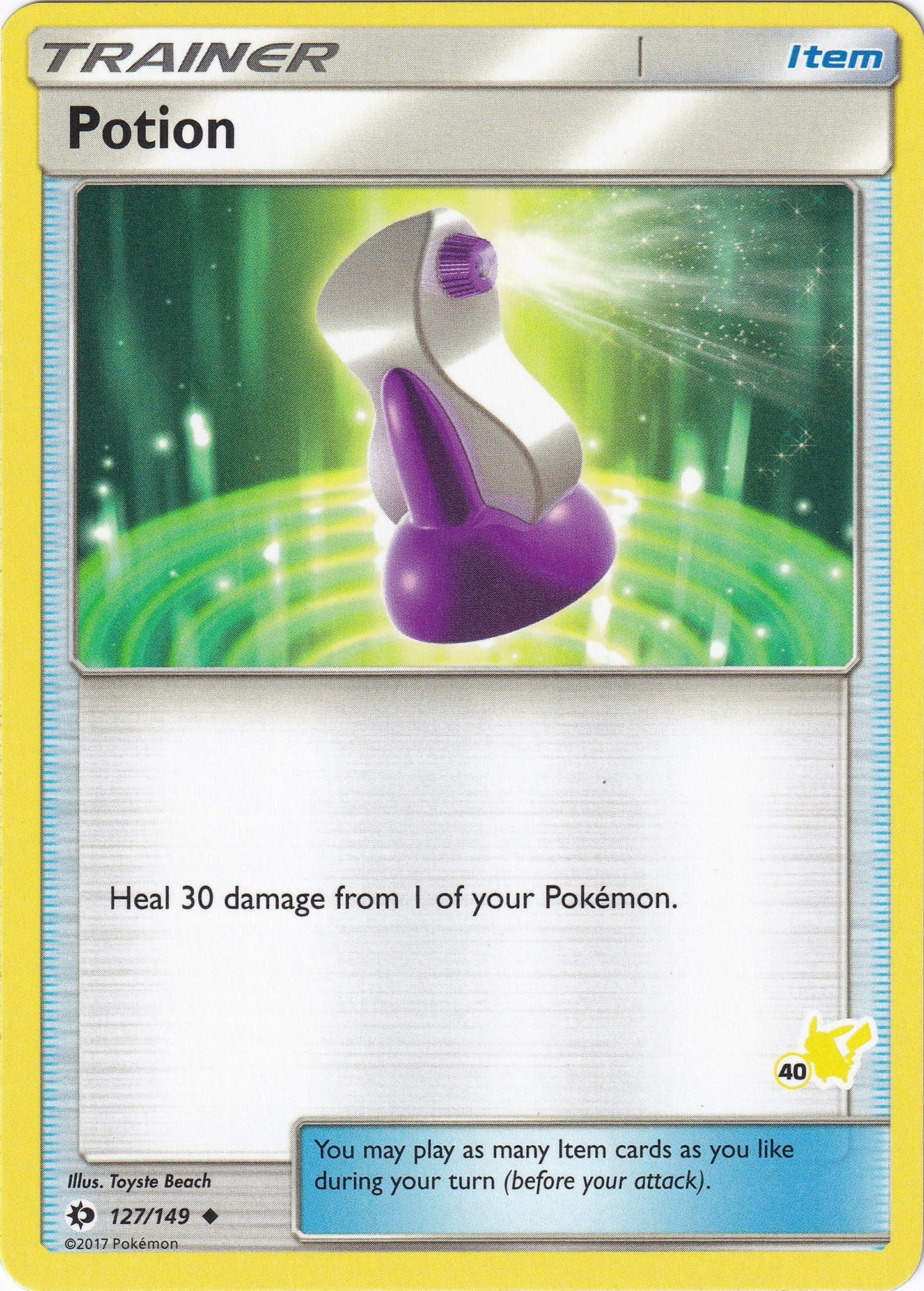 Image for Potion - 127/149 (#40 Pikachu Stamped) (127/149) (Battle Academy) - Pokemon