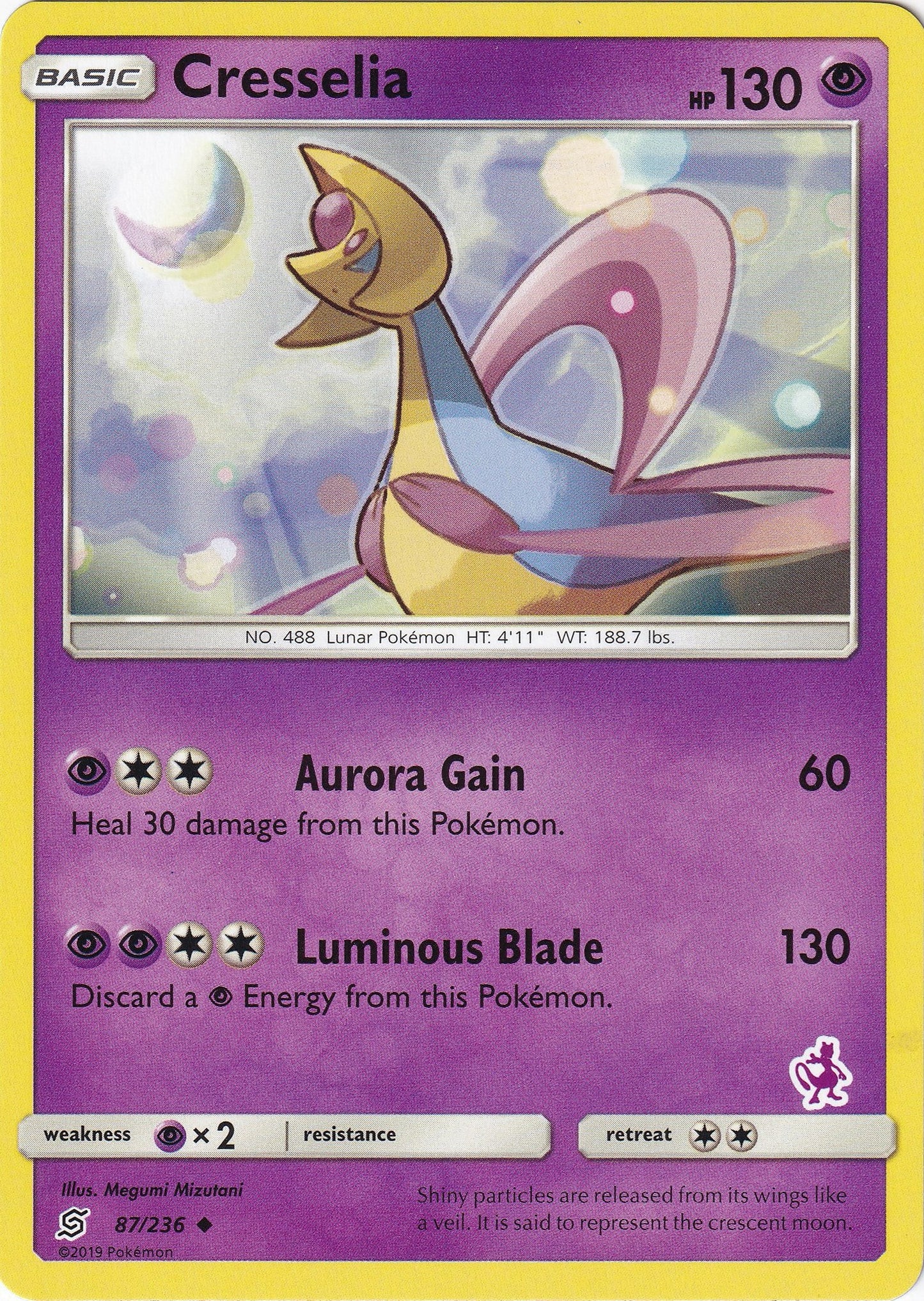 Image for Cresselia - 87/236 (Mewtwo Stamped) (087/236) (Battle Academy) - Pokemon