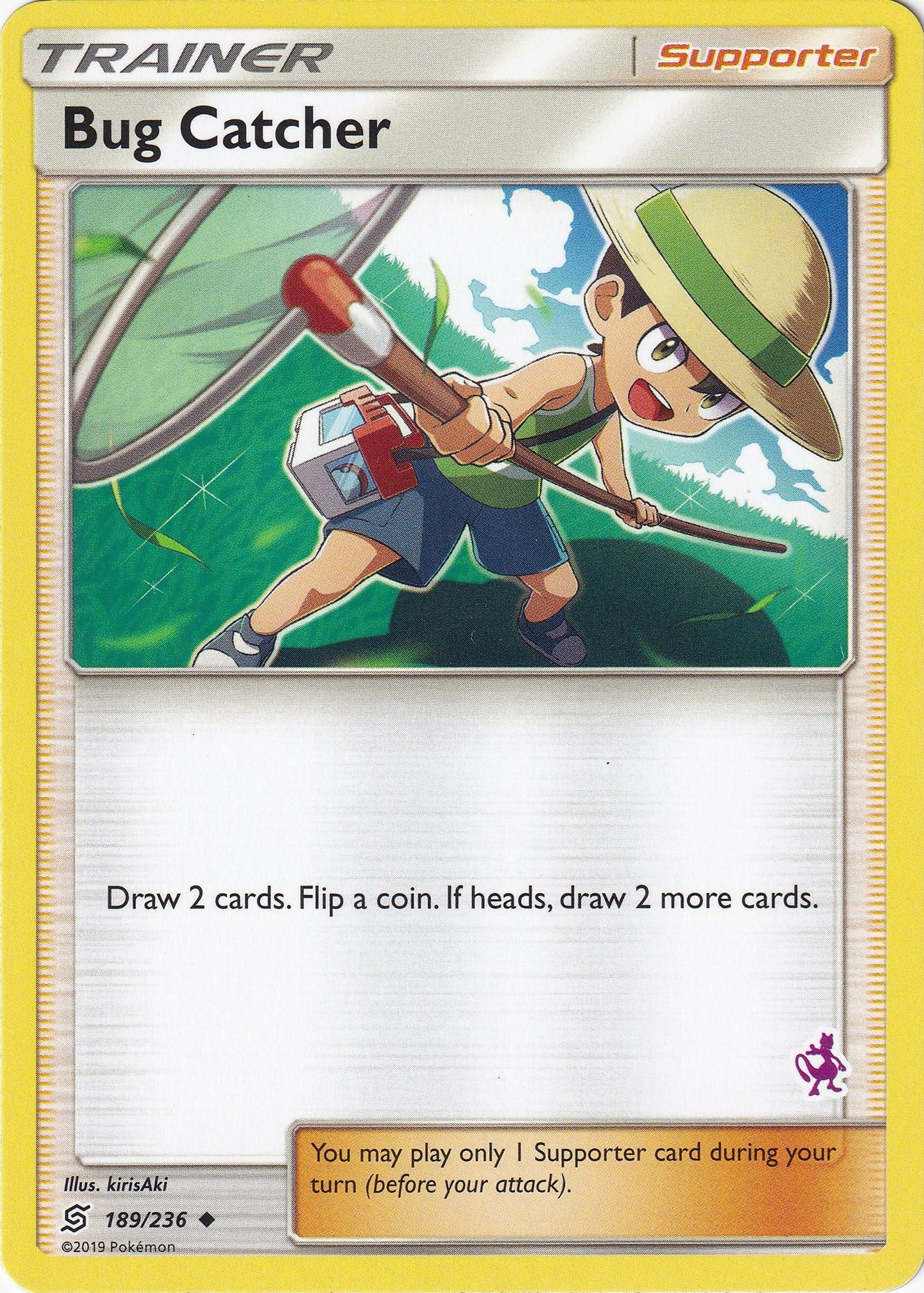 Image for Bug Catcher - 189/236 (Mewtwo Stamped) (189/236) (Battle Academy) - Pokemon