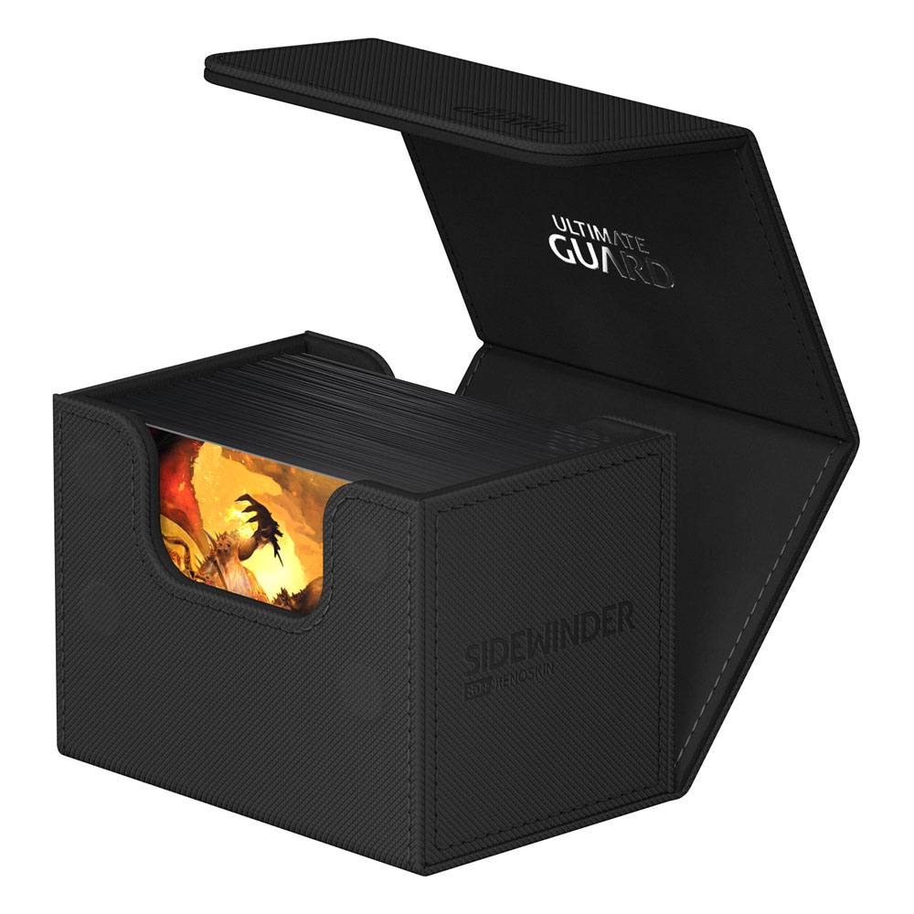 Ultimate Guard: Deck Box – XenoSkin Monocolor Sidewinder 80+ – Black