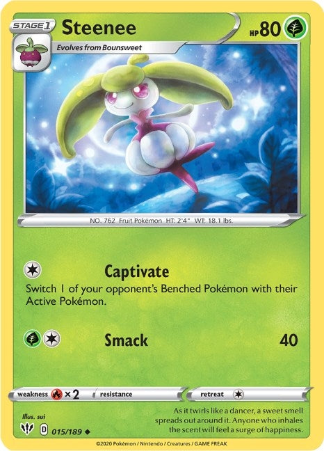 Image for Steenee (015/189) (SWSH03: Darkness Ablaze) - Pokemon