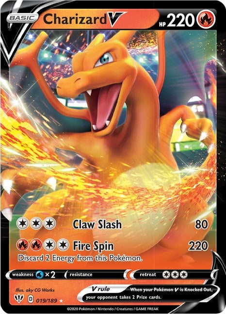 Image for Charizard V (019/189) (SWSH03: Darkness Ablaze) - Pokemon
