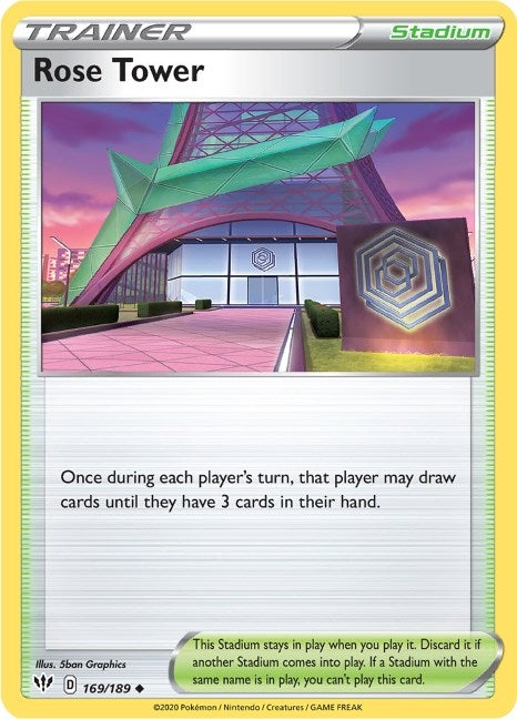 Image for Rose Tower (169/189) (SWSH03: Darkness Ablaze) - Pokemon