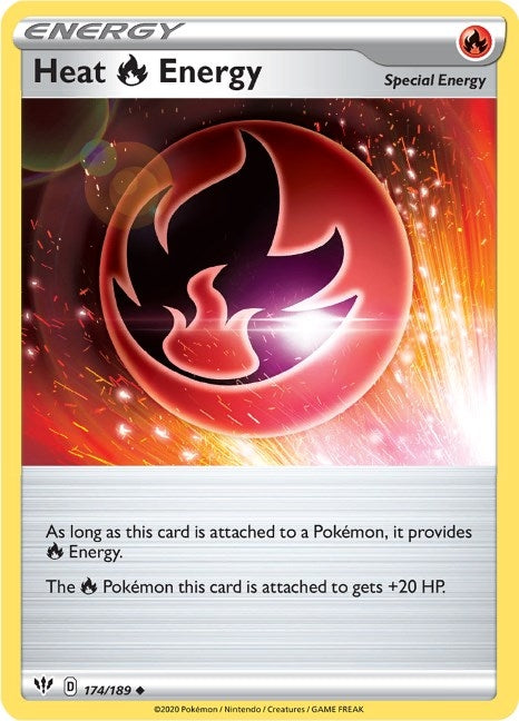 Image for Heat R Energy (174/189) (SWSH03: Darkness Ablaze) - Pokemon