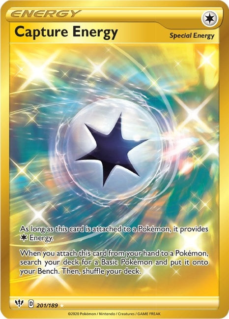 Image for Capture Energy (Secret) (201/189) (SWSH03: Darkness Ablaze) - Pokemon