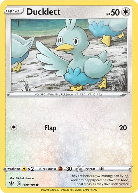 Image for Ducklett (148/189) (SWSH03: Darkness Ablaze) - Pokemon