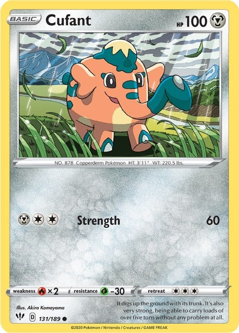 Image for Cufant (131/189) (SWSH03: Darkness Ablaze) - Pokemon