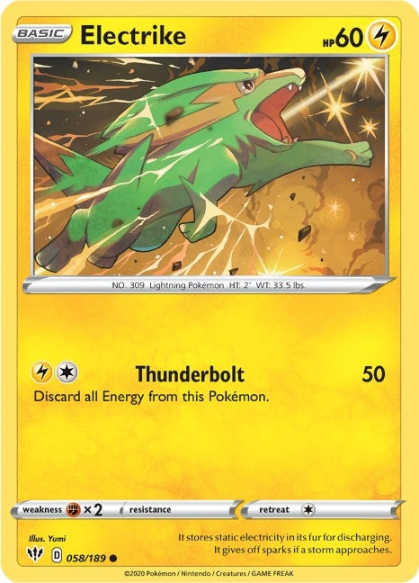 Image for Electrike (058/189) (SWSH03: Darkness Ablaze) - Pokemon