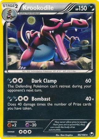 Image for Krookodile - 66/108 (Cosmos Holo) (066/108) (Blister Exclusives) - Pokemon