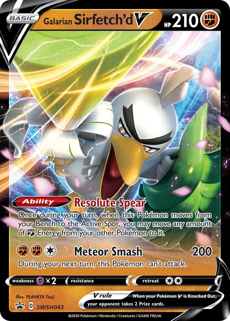 Image for Galarian Sirfetch'd V - SWSH043 (SWSH043) (SWSH: Sword & Shield Promo Cards) - Pokemon