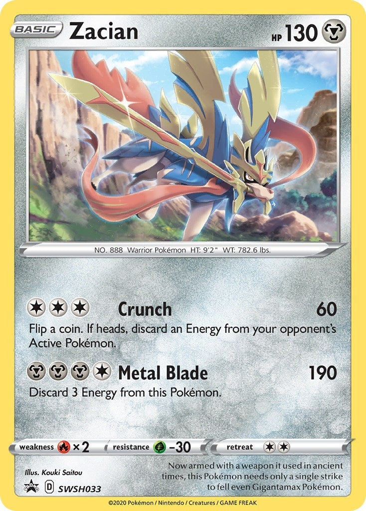 Image for Zacian - SWSH033 (SWSH033) (SWSH: Sword & Shield Promo Cards) - Pokemon