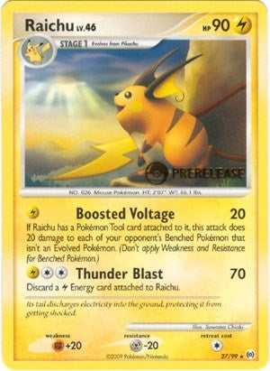 Image for Raichu - 27/99 (Prerelease) (27/99) (Nintendo Promos) - Pokemon