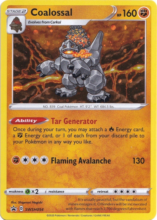 Image for Coalossal - SWSH054 (SWSH054) (SWSH: Sword & Shield Promo Cards) - Pokemon